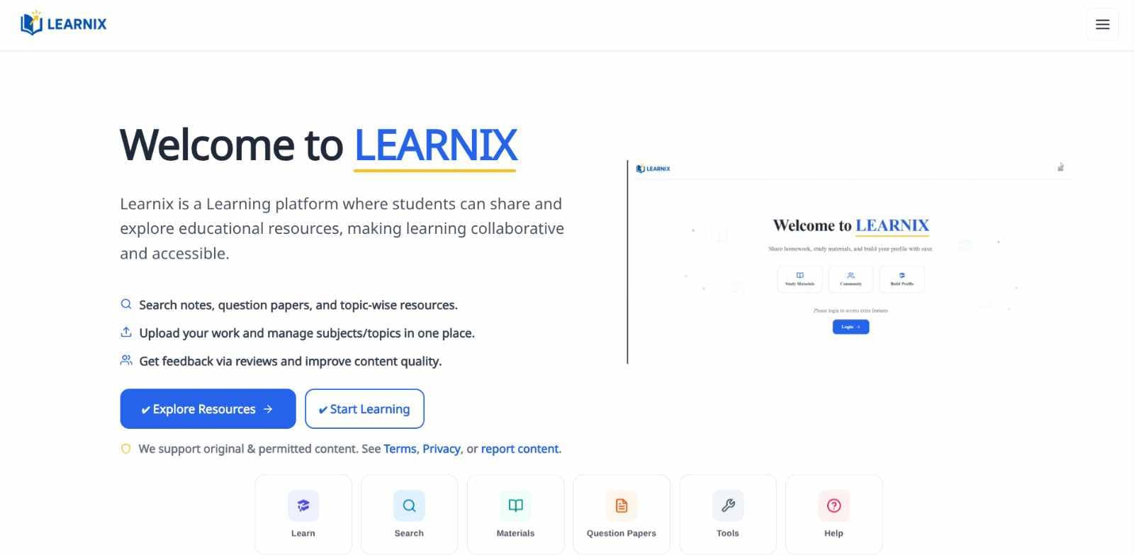 LEARNIX Mobile App & Web